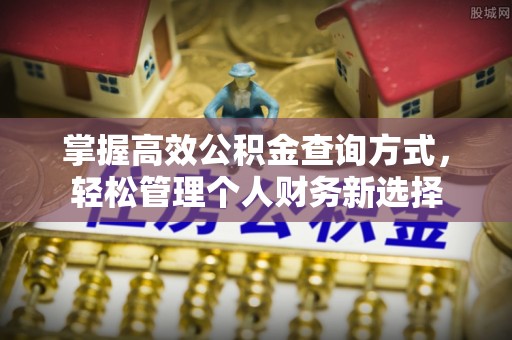 薛城掌握高效公积金查询方式，轻松管理个人财务新选择