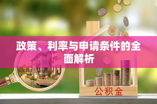 薛城政策、利率与申请条件的全面解析