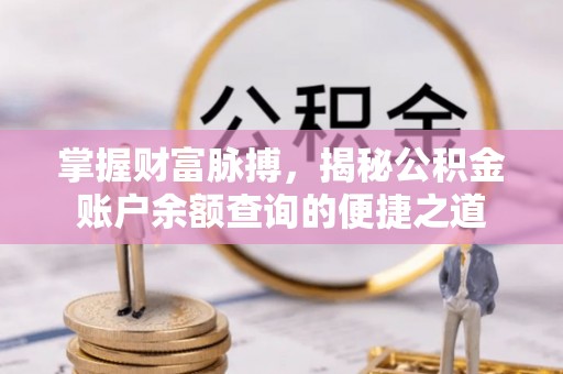 薛城掌握财富脉搏，揭秘公积金账户余额查询的便捷之道
