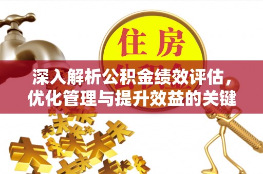 薛城深入解析公积金绩效评估，优化管理与提升效益的关键路径