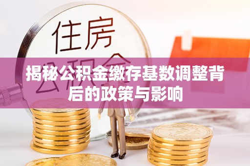 薛城揭秘公积金缴存基数调整背后的政策与影响