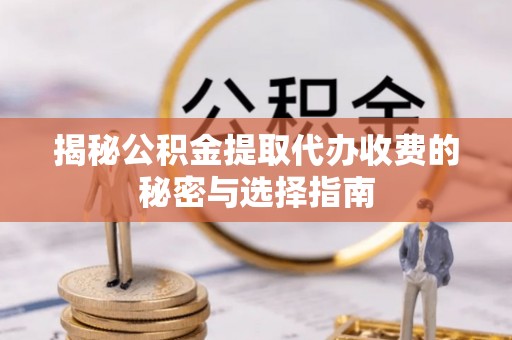 薛城揭秘公积金提取代办收费的秘密与选择指南