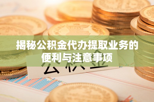 薛城揭秘公积金代办提取业务的便利与注意事项